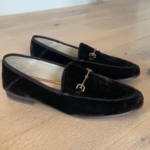 San Edelman Velvet Loafers